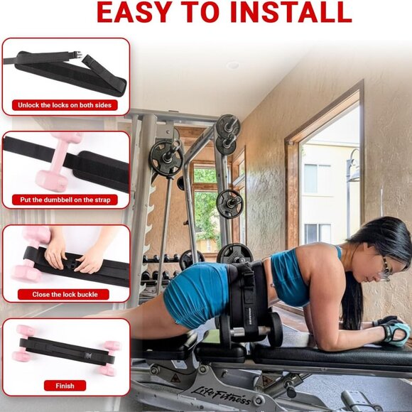 Altair Fitness Hip Thrust Belt for Dumbbells, Kettlebells, Plates 3 Boot… - Picture 5 of 13